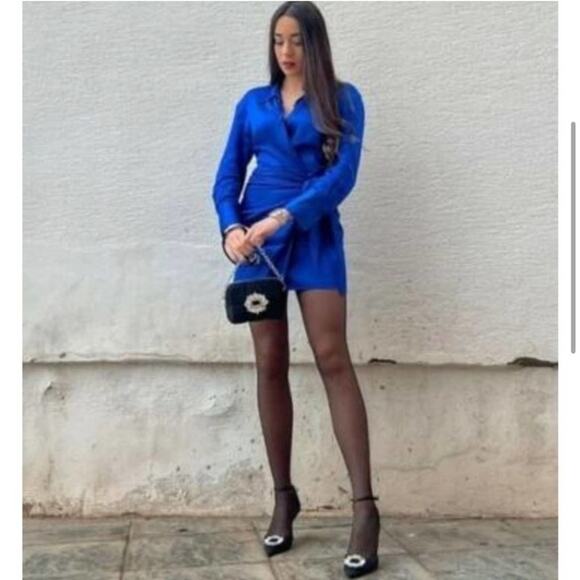 Zara Black Jewel Rhinestone BEADED MINI Quilted CROSSBODY BAG - Picture 10 of 16